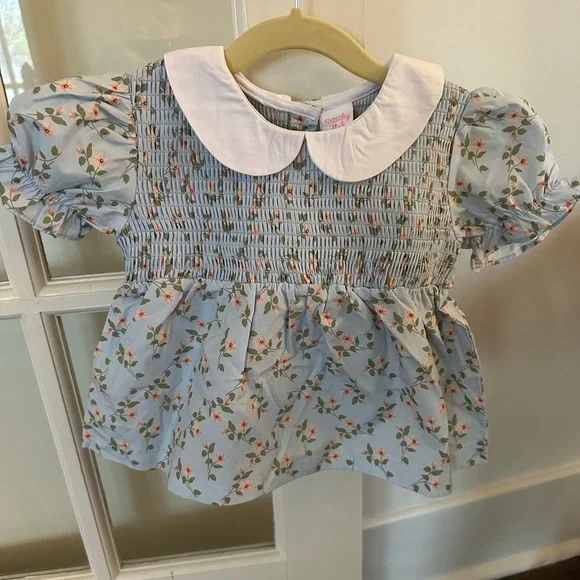 Floral Baby Dress with Bloomers - Picture 2 of 5